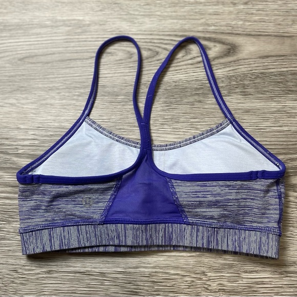 Lululemon Flow Y Sports Bra Purple Padded Size 6 - Picture 3 of 3